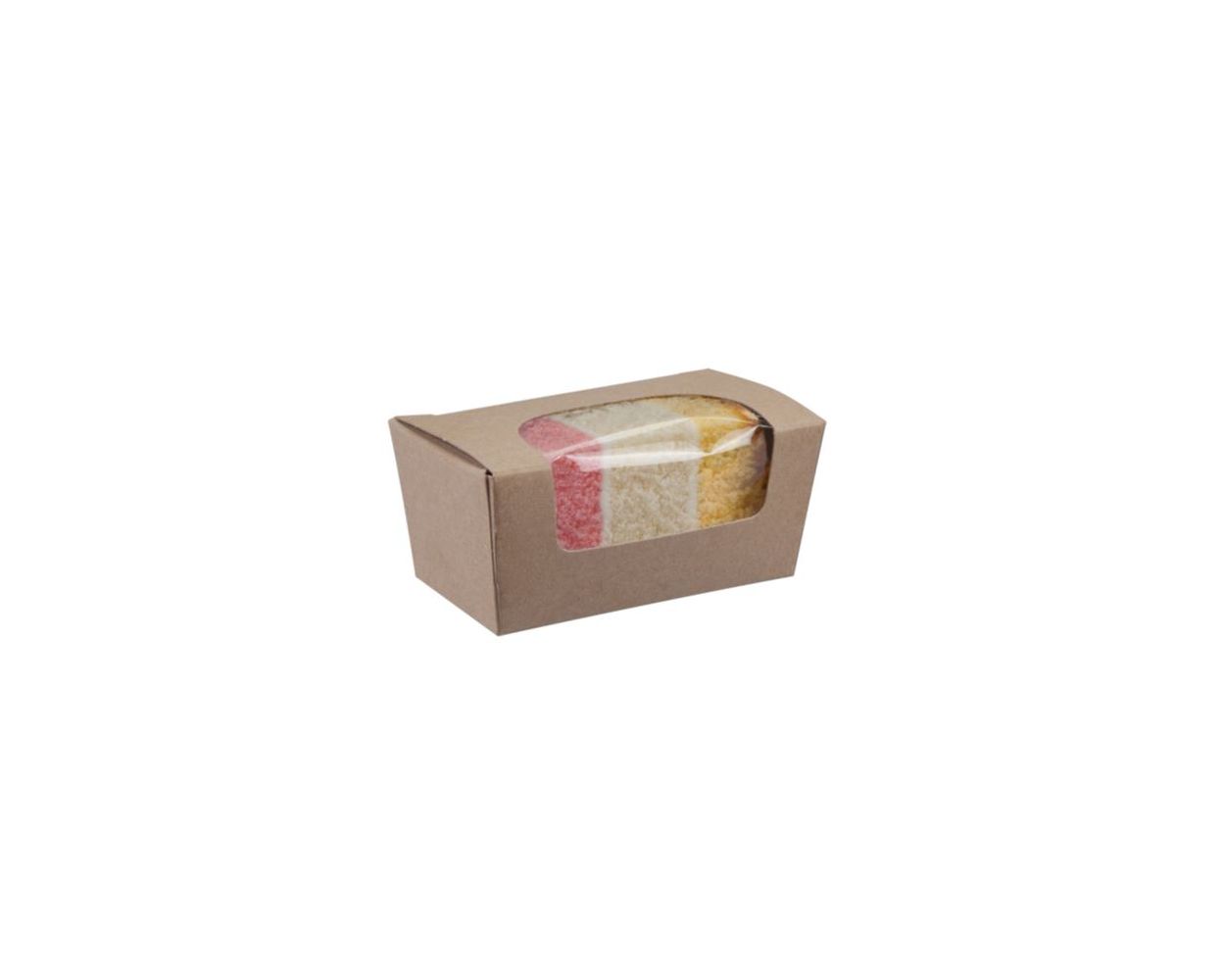SMALL CAKE BOX KRAFT CASE/500 86x45x42MM