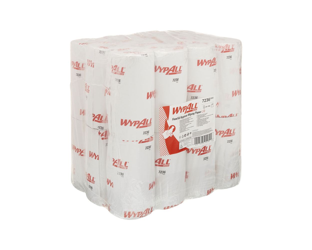 KC WYPALL L10 EXTRA WIPER ROLL 1 PLY WHITE 24/PACK 7286-7236