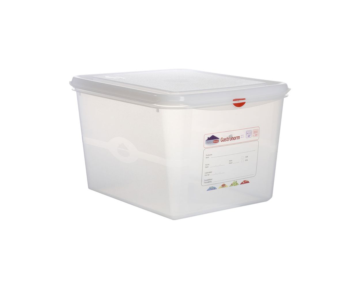 GASTRONORM STORAGE CONTAINER 1/2 SIZE 12.5L   PACK X 6
