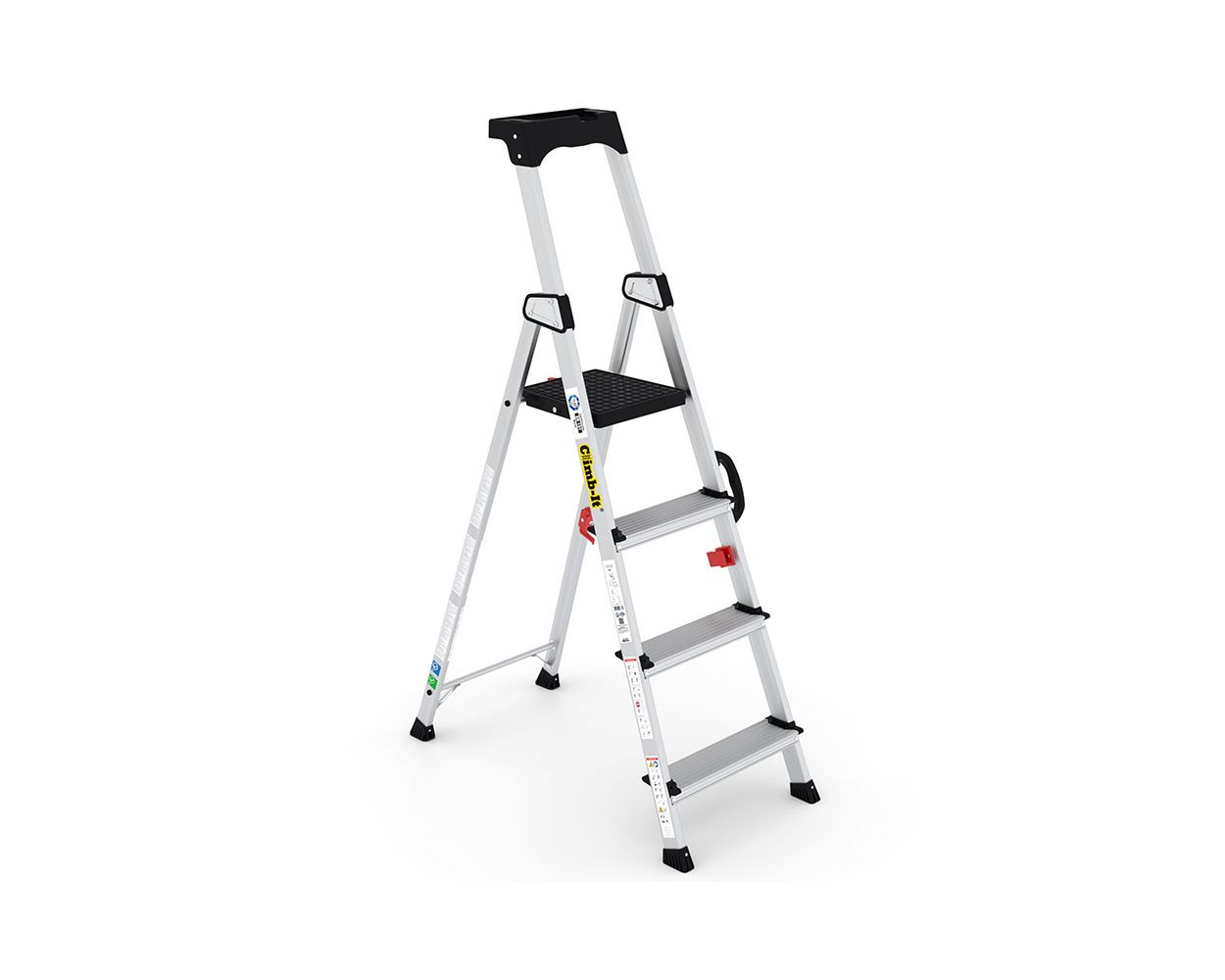 CLIMB IT PROFESSIONAL STEP LADDERS - 4 TREAD CARRY HANDLE