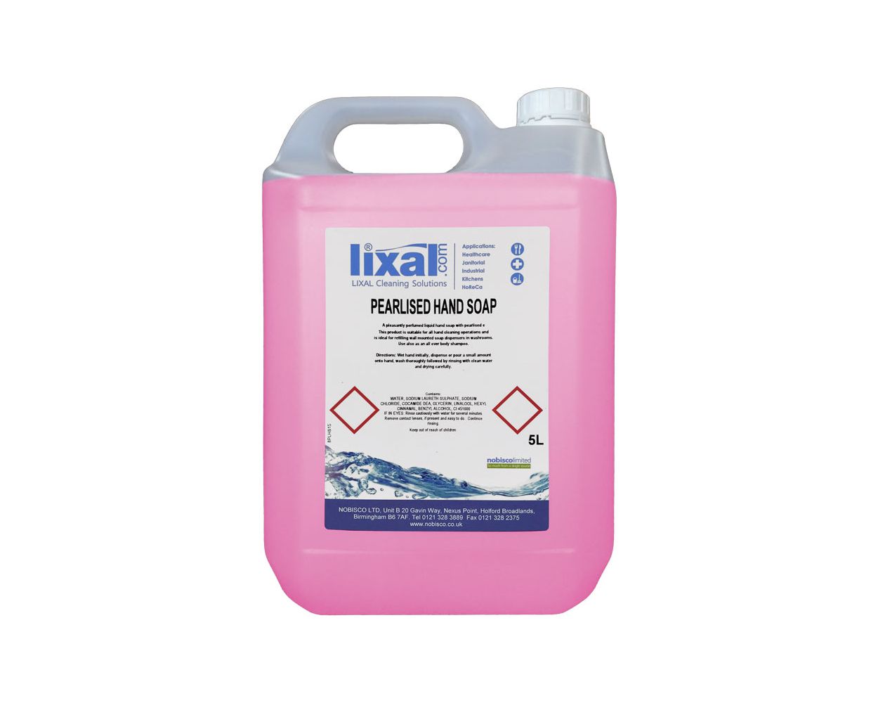LIXAL PINK CONTRACT HAND SOAP 5L