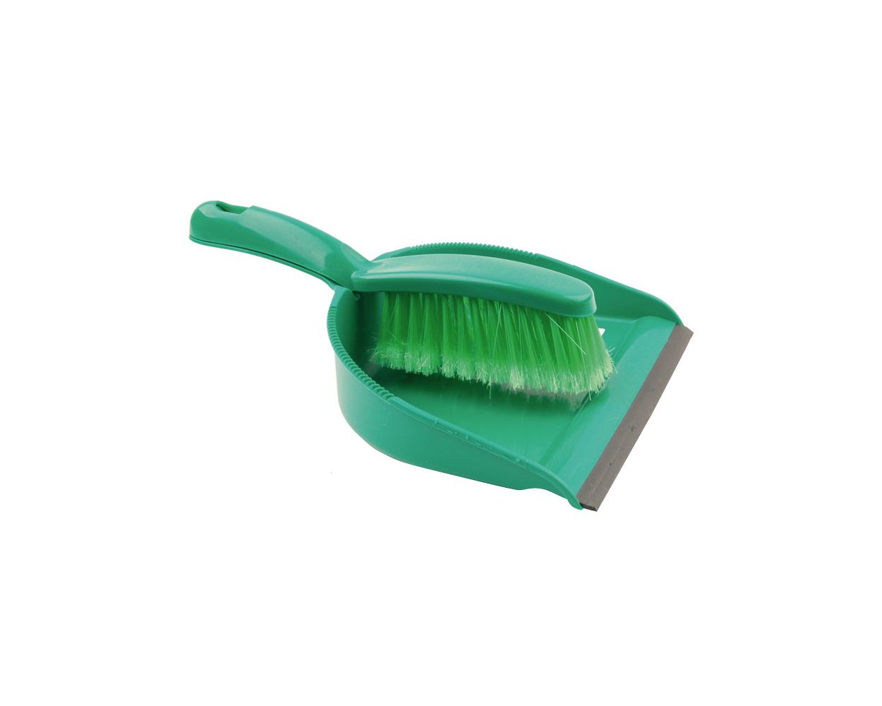 GREEN DUSTPAN & BRUSH