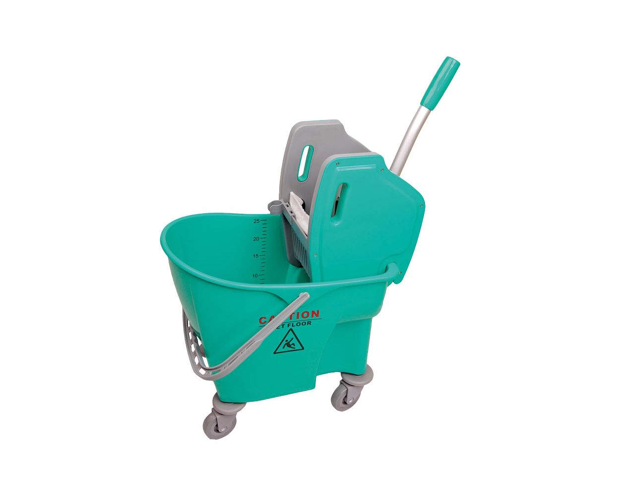 25L GREEN KENTUCKY MOP BUCKET WITH RINGER