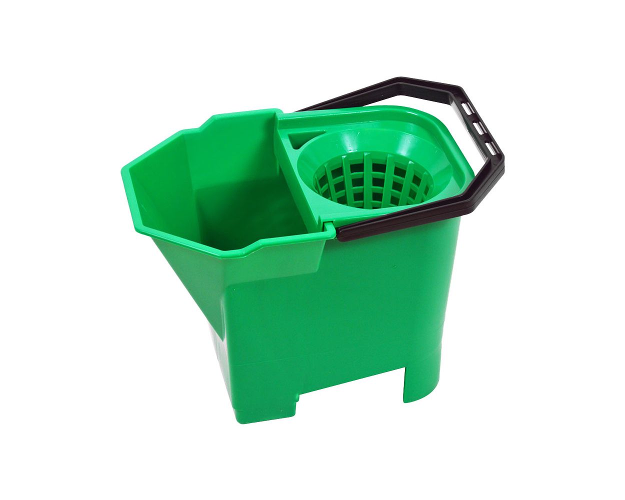 SYR BULL DOG MOP BUCKET GREEN C/W SIEVE & WRINGER FILTER