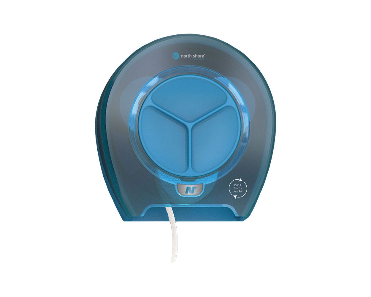 TOILET TISSUE DISPENSER 4 ROLL ORBIT BLUE NORTH SHORE