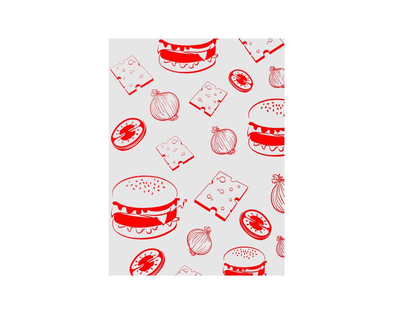 RED BURGER WRAPS 1000 PER PACK