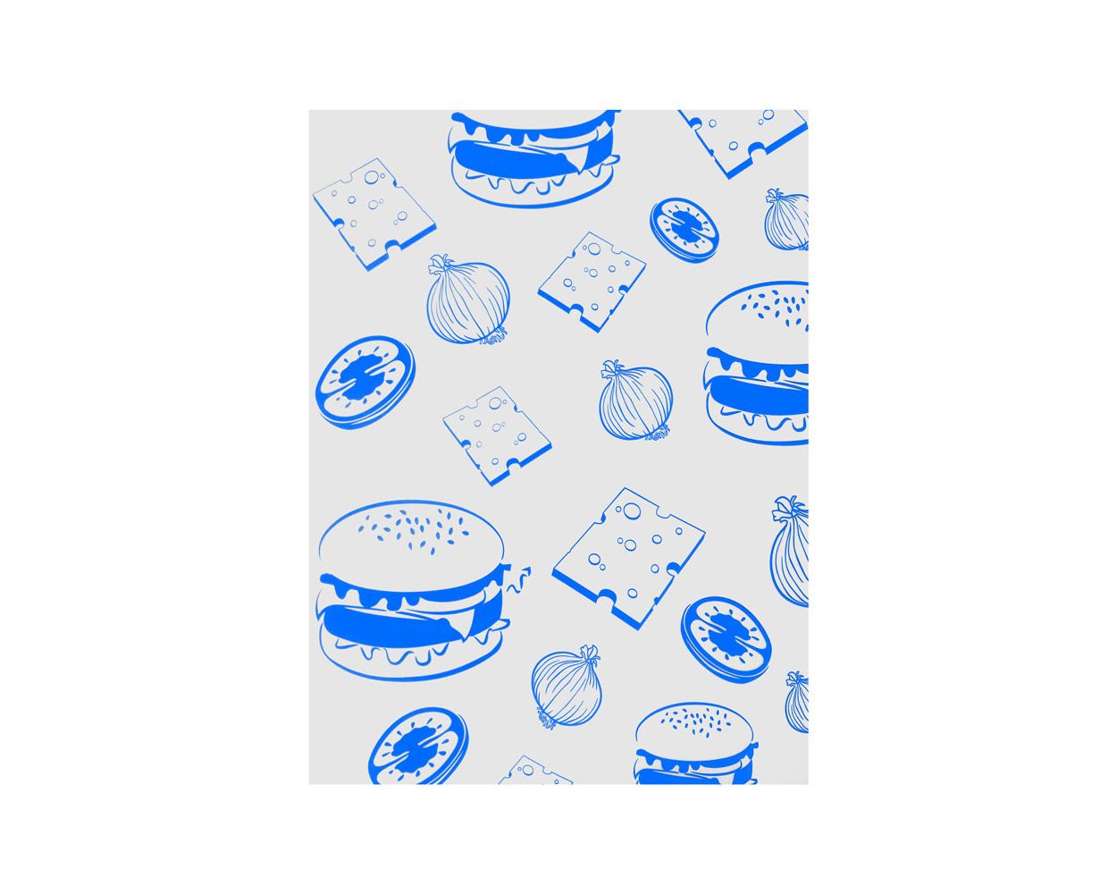 BLUE BURGER WRAPS 1000 PER PACK