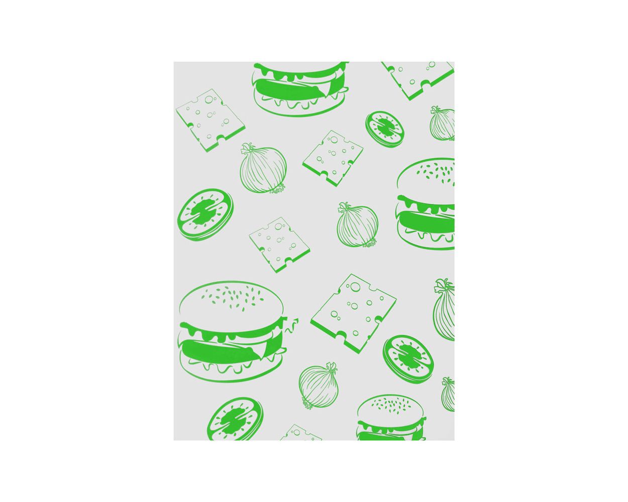 GREEN BURGER WRAPS 1000 PER PACK